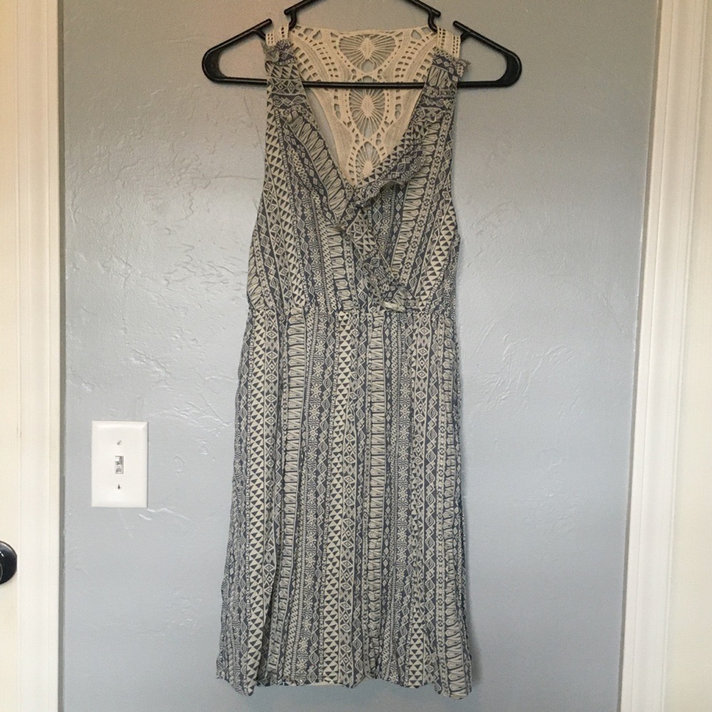 Crochet back summer dress